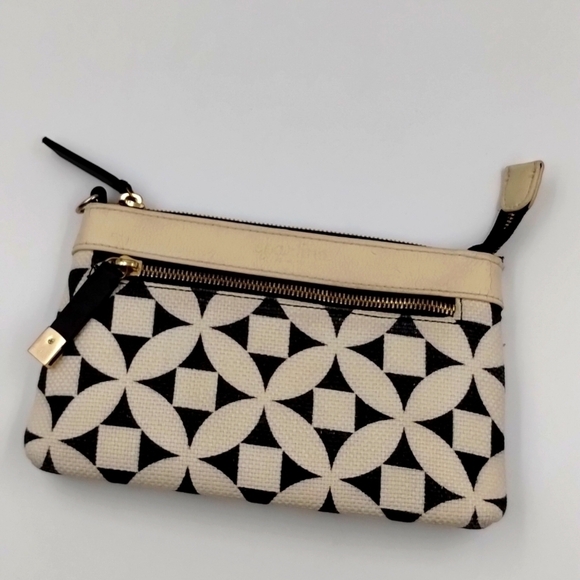 Spartina 449 Navy and Ivory Cream Printed Mini Bag - Picture 1 of 16
